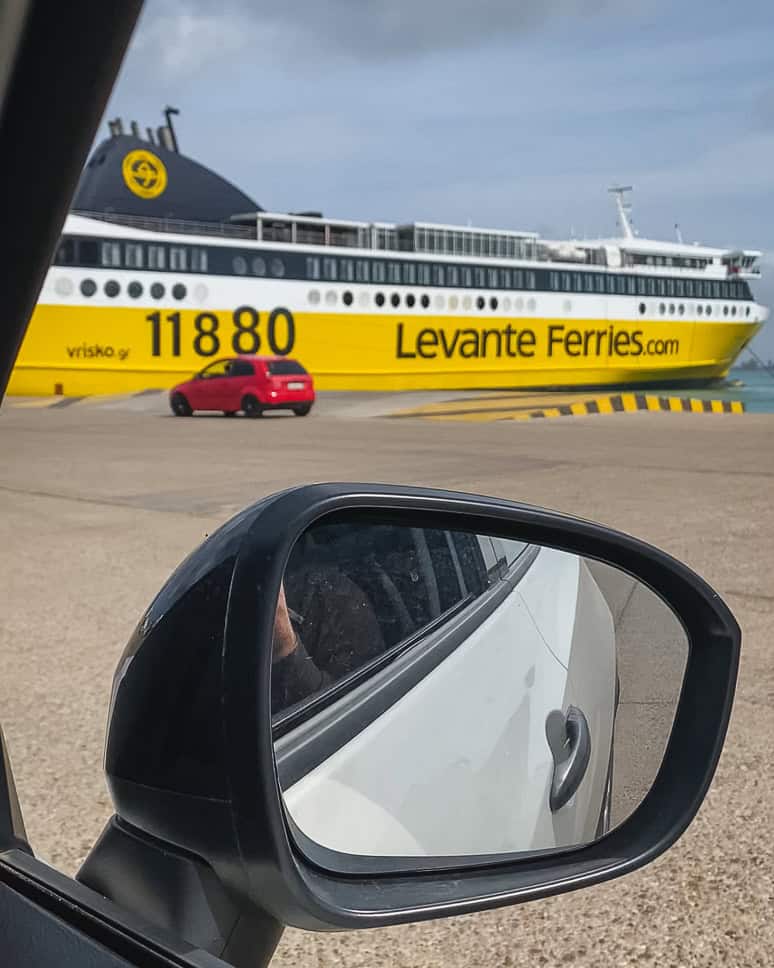 Ferry Kyllini to Zakynthos road trip