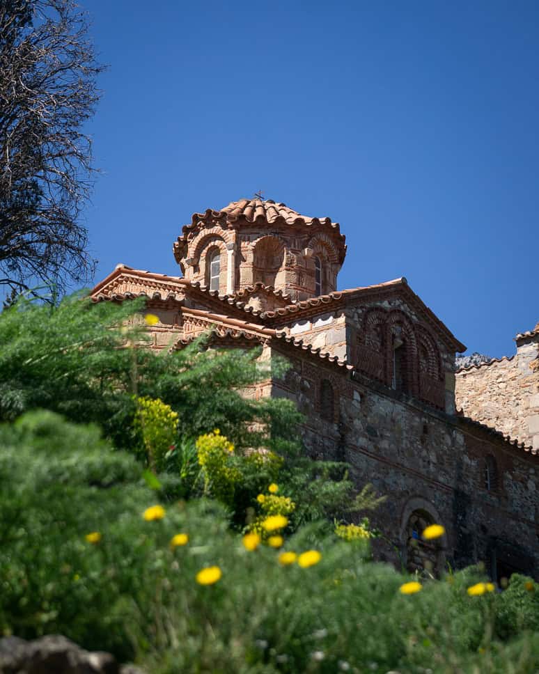 Byzanthian Church Mystras Spring
