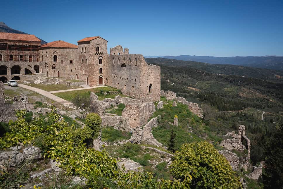 View palace Mystras