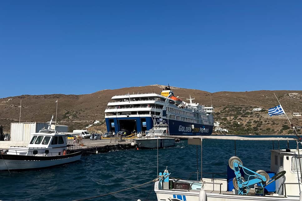 Van Athene naar Andros met de ferry