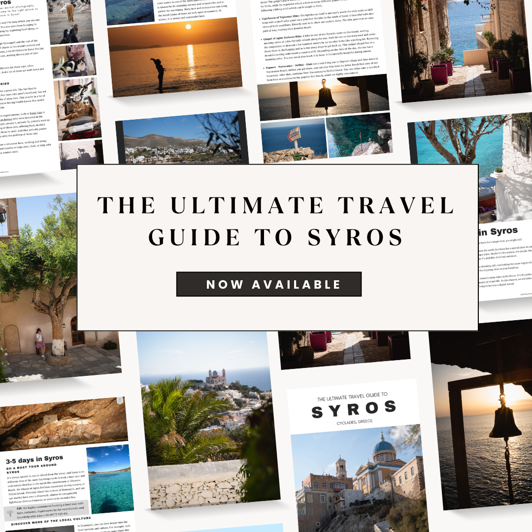 slider about a digital product that is a travel guide about Syros