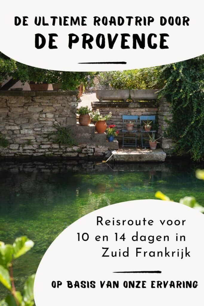 pinterest afbeelding met de ultieme roadtrip in de provence