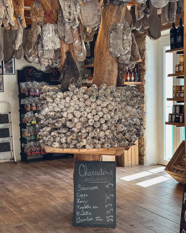 Local meat from Corsica