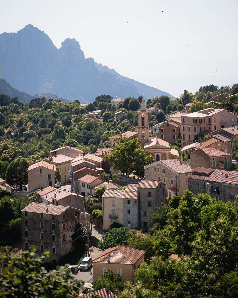 Evisa bergdorp Corsica road trip