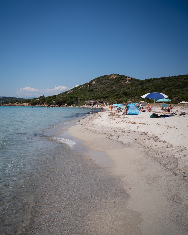 Plage de Mare É Sole bij Ajaccio in Corsica