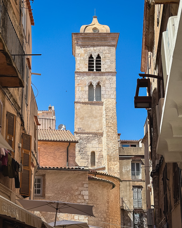 Church in the citadel of Bonifacio, Corsica