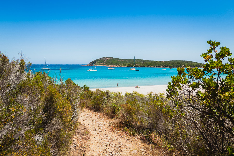Rondinara Beach in Southern Corsica near Bonifacio